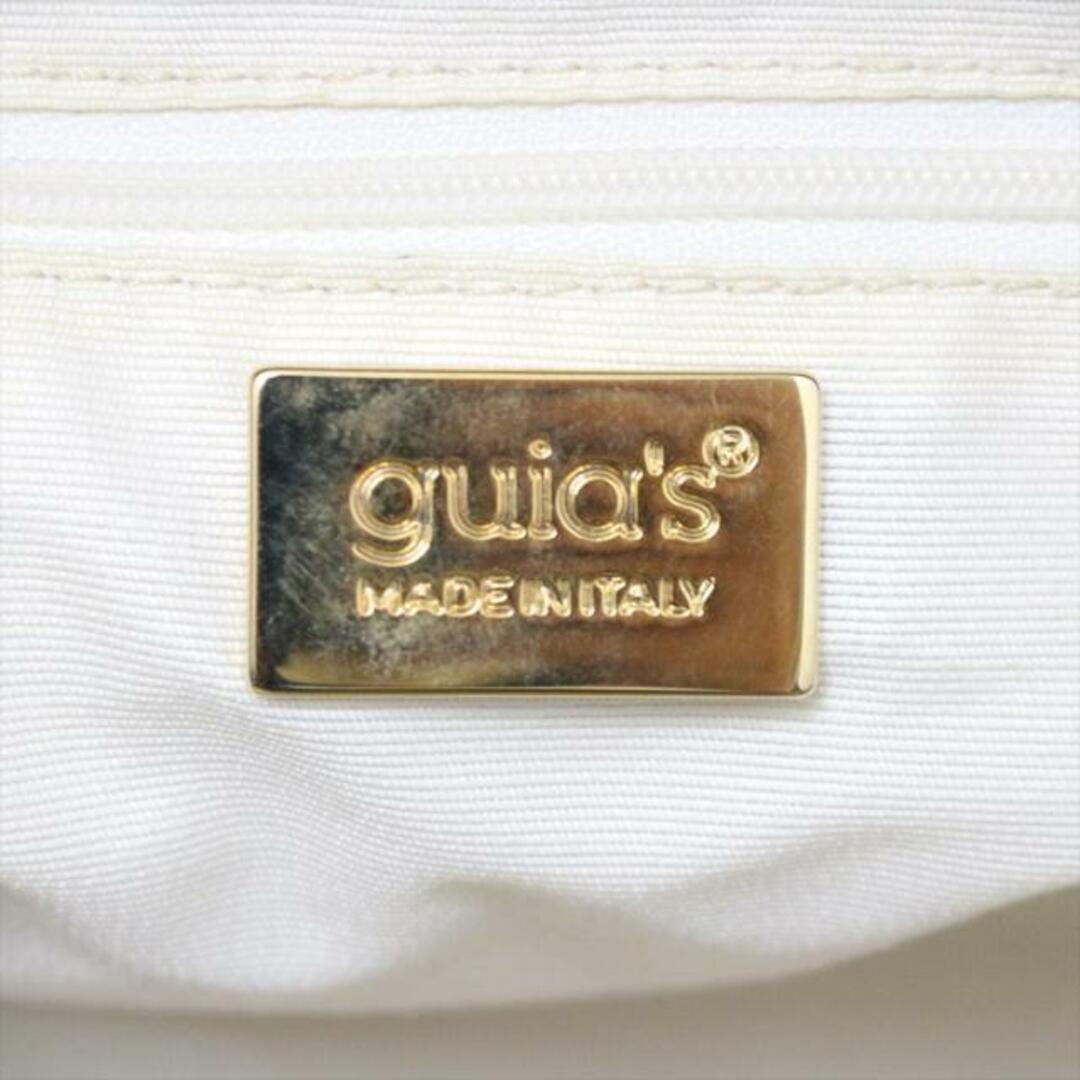GUIA'S(グイアス) ハンドバッグ ライトブルー×白×ネイビー コーティングキャンバス レディースのバッグ(ハンドバッグ)の商品写真