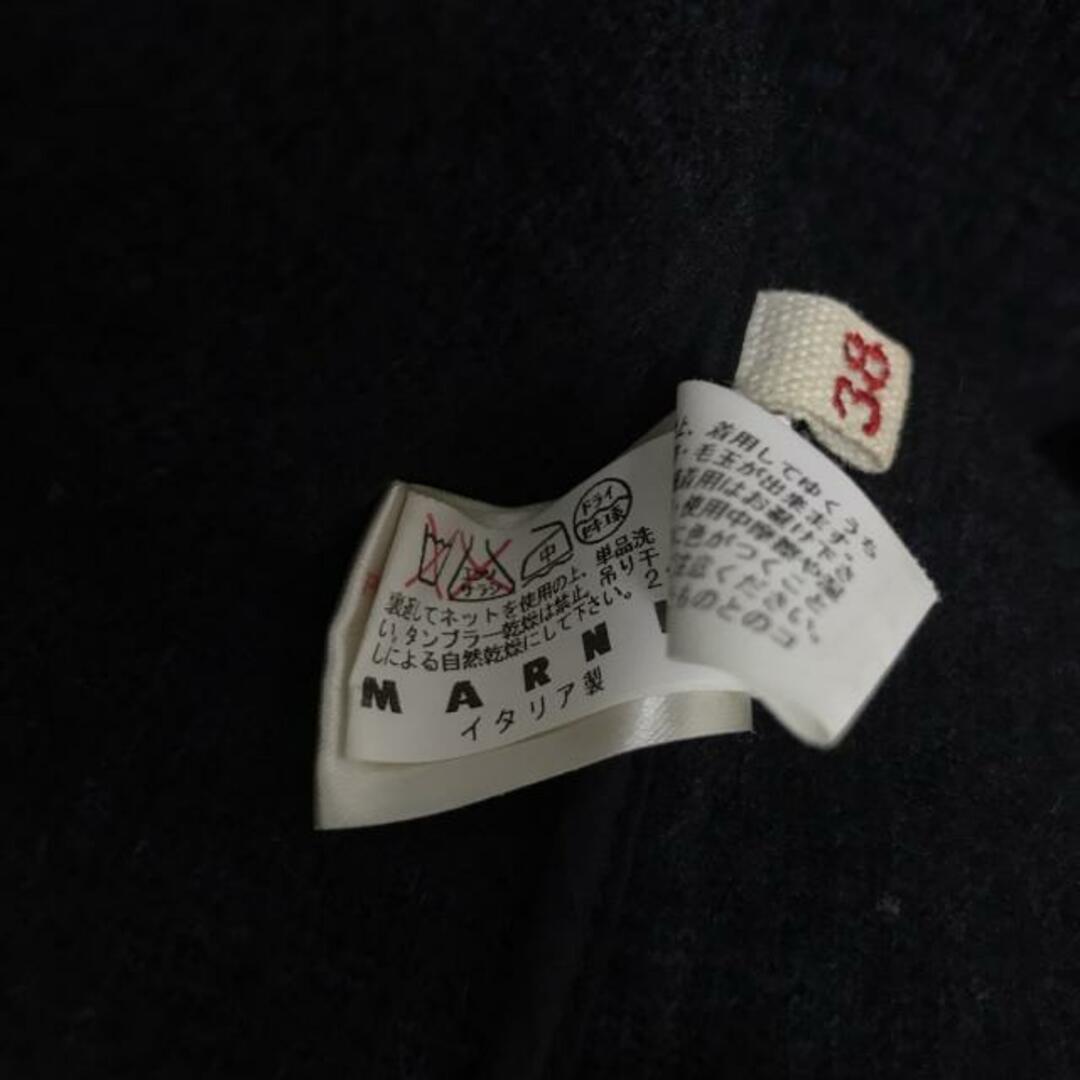 Marni(マルニ)のMARNI(マルニ) コート レディース 黒×ダークグレー レディースのジャケット/アウター(その他)の商品写真