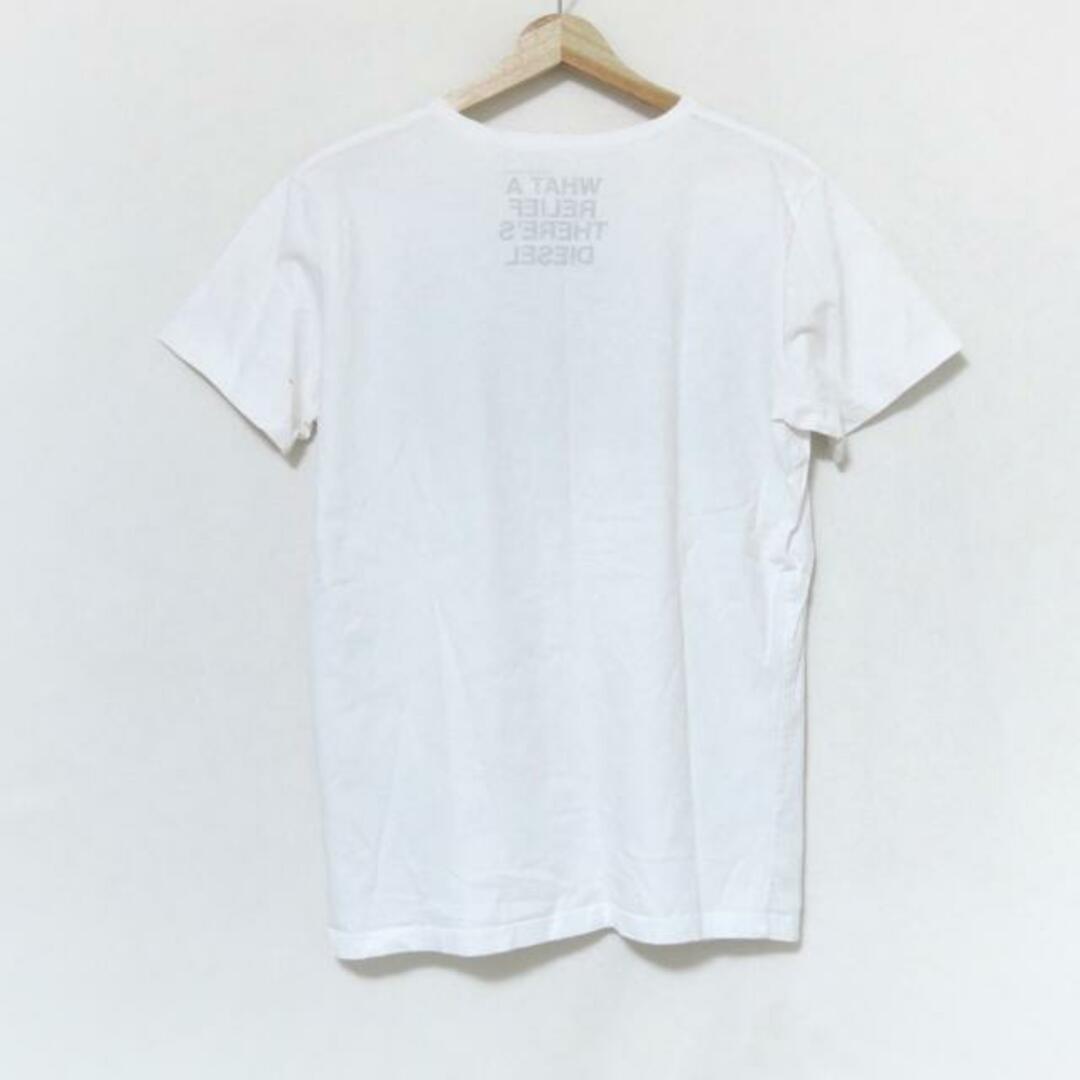 DIESEL(ディーゼル)のDIESEL(ディーゼル) 半袖Tシャツ サイズL メンズ 白×ライトグレー メンズのトップス(Tシャツ/カットソー(半袖/袖なし))の商品写真