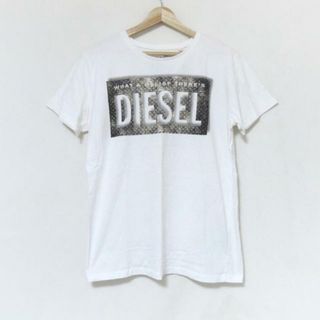 ディーゼル(DIESEL)のDIESEL(ディーゼル) 半袖Tシャツ サイズL メンズ 白×ライトグレー(Tシャツ/カットソー(半袖/袖なし))