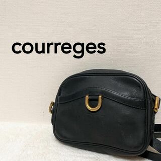 Courreges - 美品✨Courregesクレージュショルダーバッグハンドバッグブラック黒ゴールド