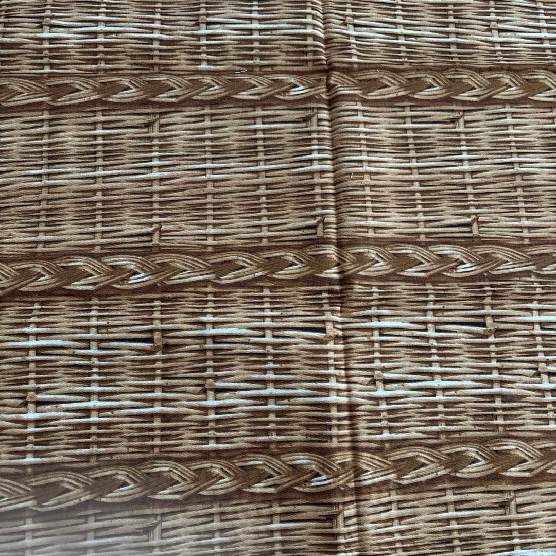 かご模様　布地　オックス ハンドメイドの素材/材料(生地/糸)の商品写真