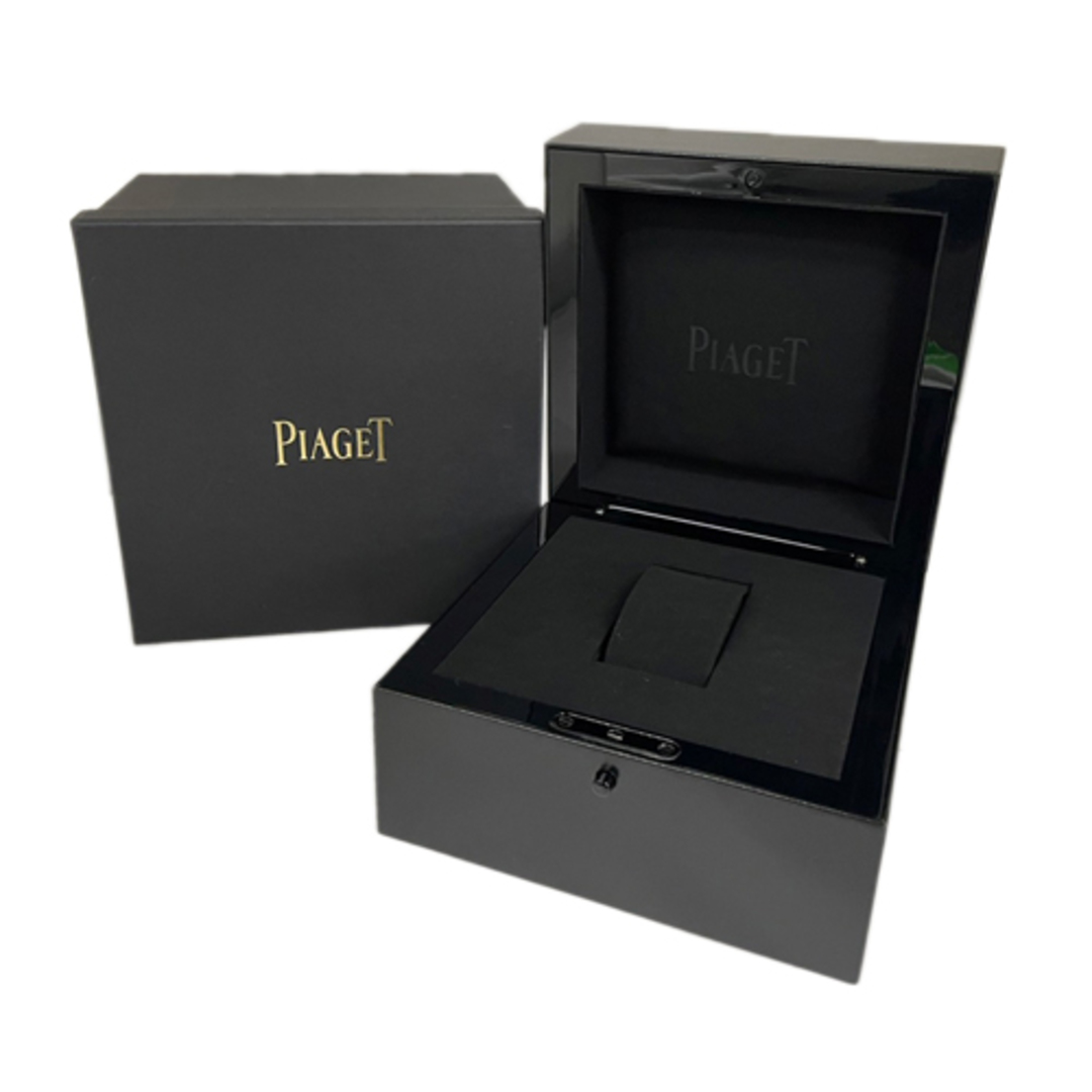 PIAGET(ピアジェ)の【119769】PIAGET ピアジェ  G0A43002 ポロ  ブルーダイヤル SS/レザー（クロコ） 自動巻き ギャランティーカード 純正ボックス 腕時計 時計 WATCH メンズ 男性 男 紳士【中古】 メンズの時計(腕時計(アナログ))の商品写真