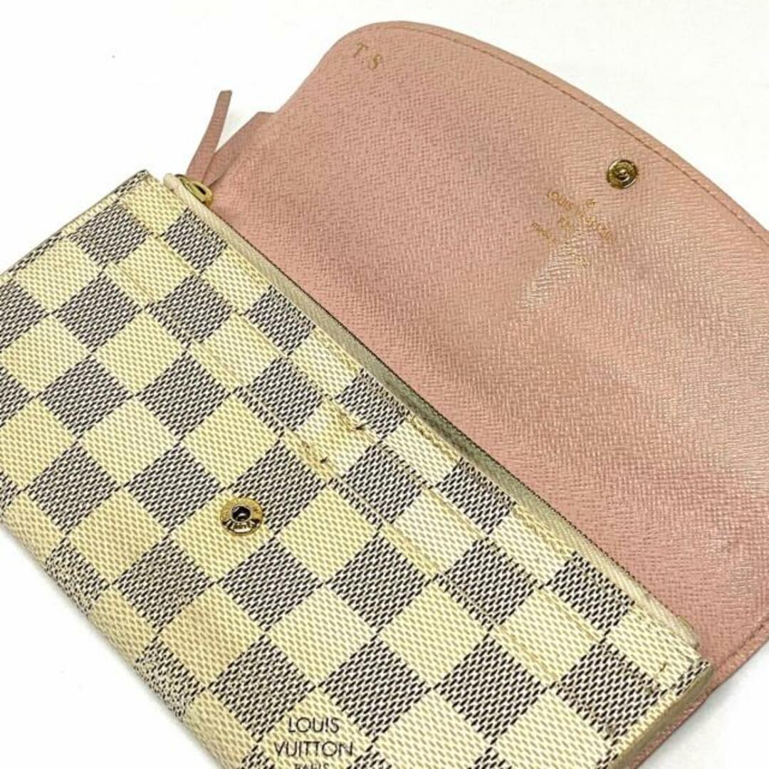 LOUIS VUITTON(ルイヴィトン)のLOUIS VUITTON(ルイヴィトン) 長財布 ダミエ ポルトフォイユエミリー N41625 ローズバレリーヌ  イニシャル刻印 ダミエ・アズール キャンバス レディースのファッション小物(財布)の商品写真