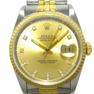 ロレックス(ROLEX)のROLEX(ロレックス) 腕時計 デイトジャスト 16233G メンズ SS×K18YG/10P旧型ダイヤ/20コマ ゴールド(その他)