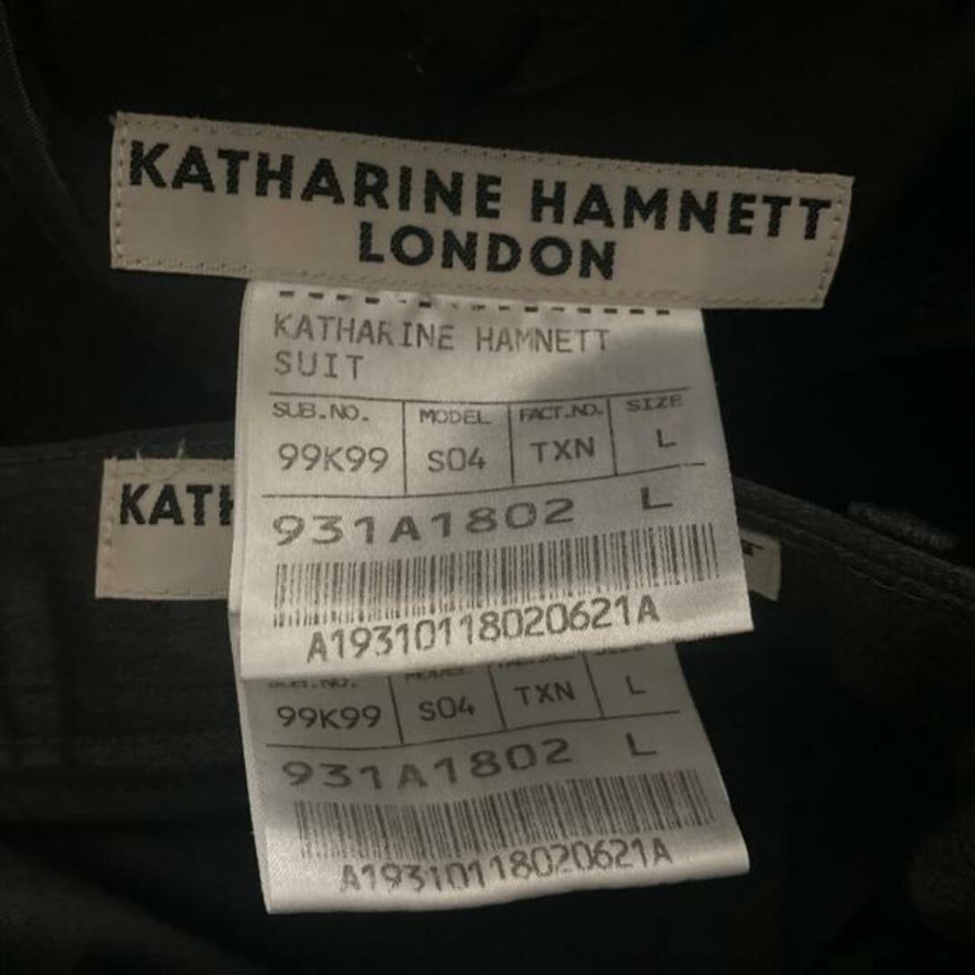 KATHARINE HAMNETT(キャサリンハムネット)のKATHARINEHAMNETT(キャサリンハムネット) シングルスーツ メンズ グレー ストライプ メンズのスーツ(セットアップ)の商品写真