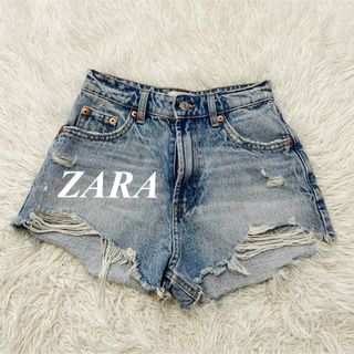 ザラ(ZARA)の【美品】　ZARA デニムショートパンツ(デニム/ジーンズ)