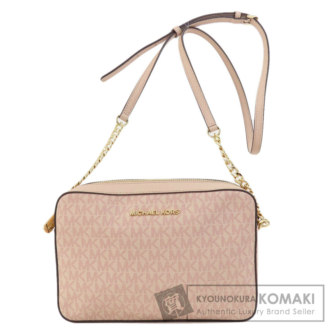 Michael Kors(マイケルコース)のMichael Kors MKシグネチャー ショルダーバッグ レザー コーテッドキャンバス レディース レディースのバッグ(ショルダーバッグ)の商品写真