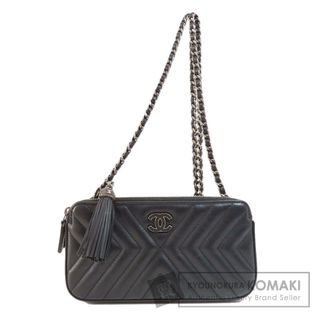 シャネル(CHANEL)のCHANEL チェーンショルダー ココマーク シルバー金具 ショルダーバッグ カーフ レディース(ショルダーバッグ)