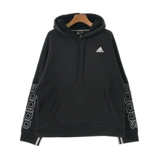 アディダス(adidas)のadidas アディダス パーカー 2XS 黒 【古着】【中古】(パーカー)