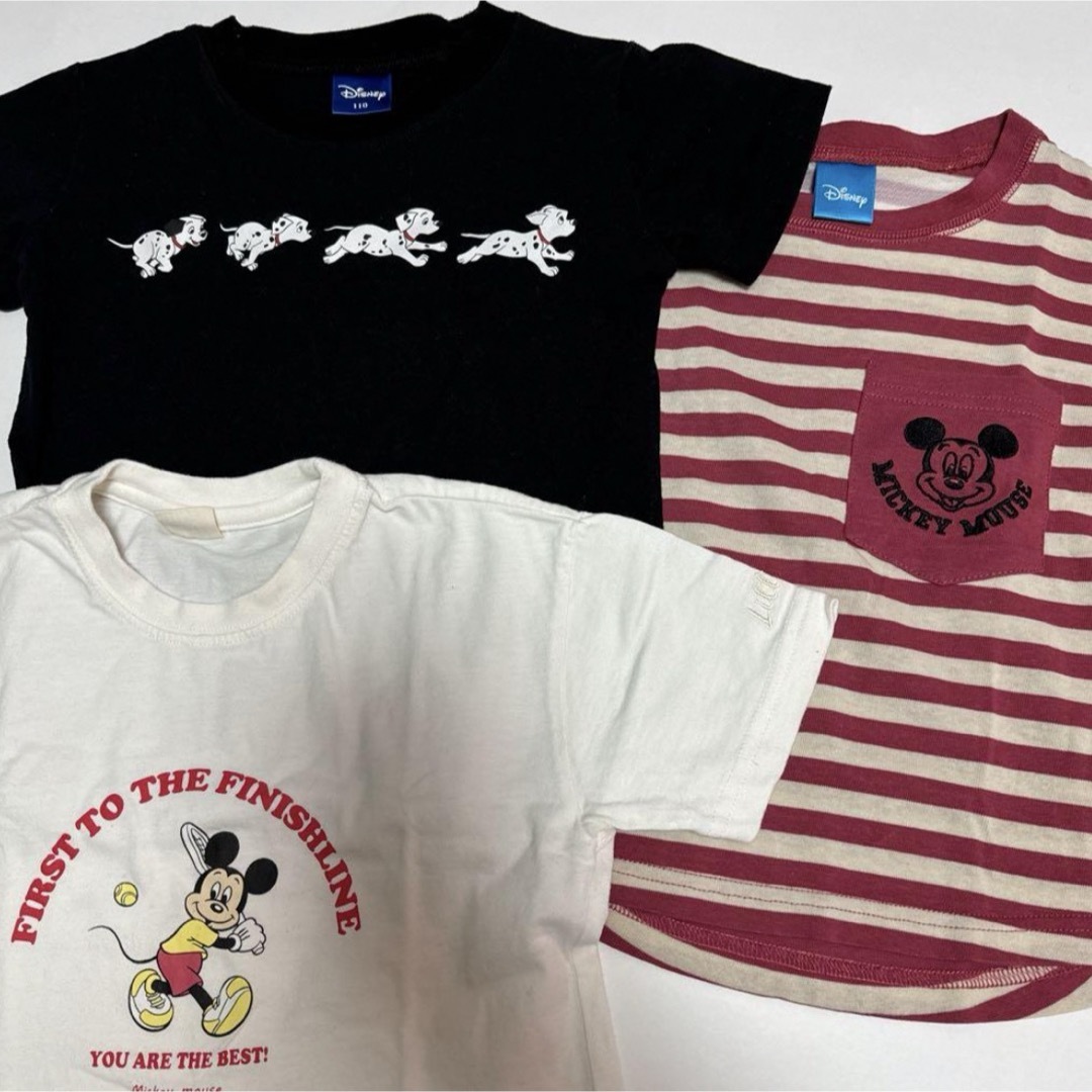 しまむら(シマムラ)のディズニー半袖Tシャツ　3枚セット キッズ/ベビー/マタニティのキッズ服男の子用(90cm~)(Tシャツ/カットソー)の商品写真