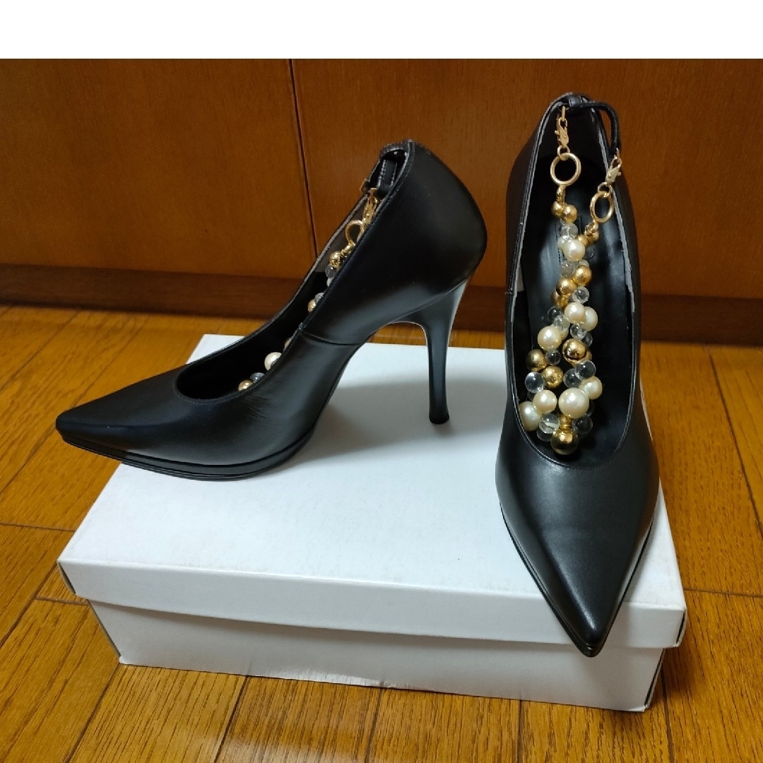 新品 Sweet Sent スイートセント ピンヒール パンプス 黒 23cm レディースの靴/シューズ(ハイヒール/パンプス)の商品写真