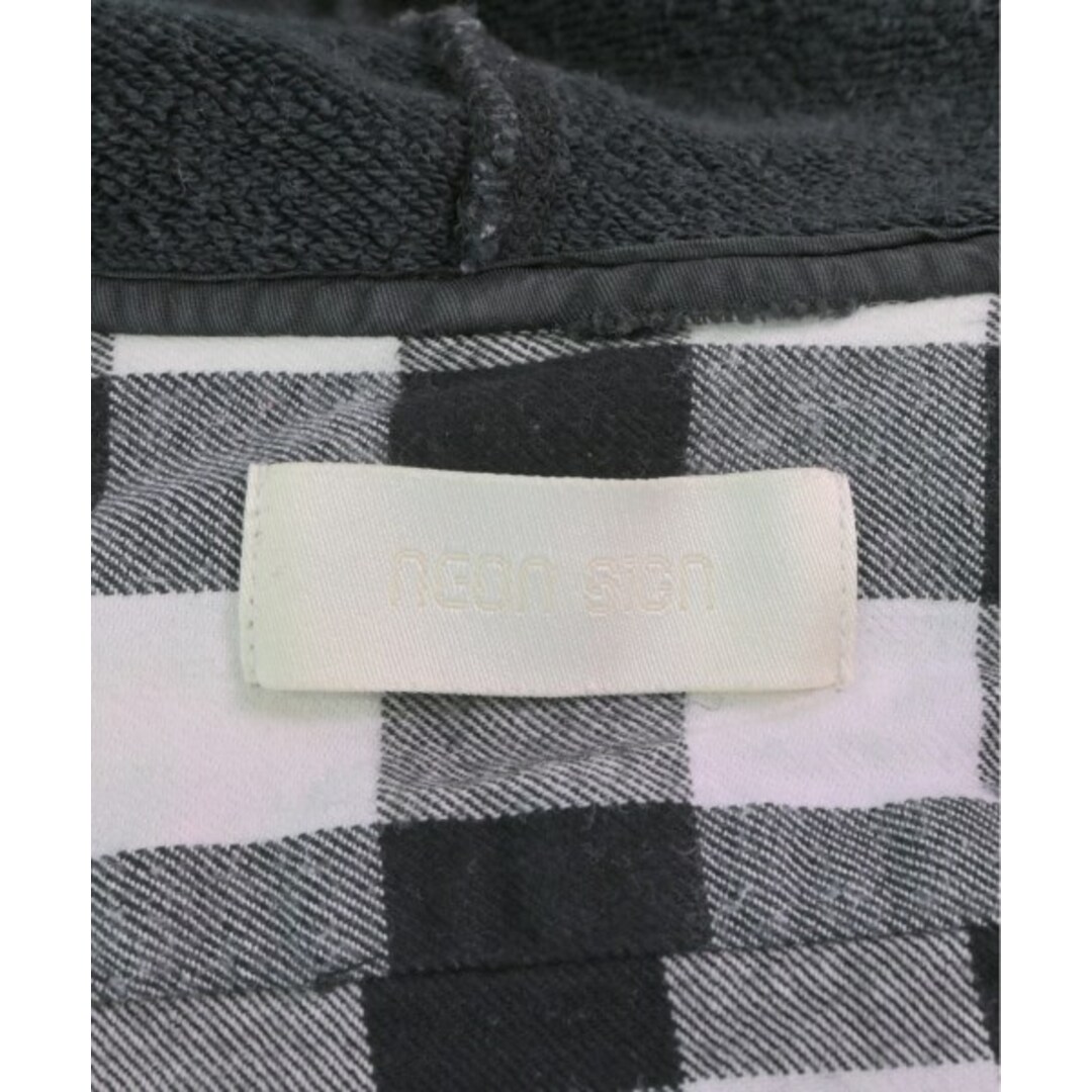 NEON SIGN(ネオンサイン)のNEON SIGN カジュアルシャツ 2(M位) 黒x白(チェック) 【古着】【中古】 メンズのトップス(シャツ)の商品写真