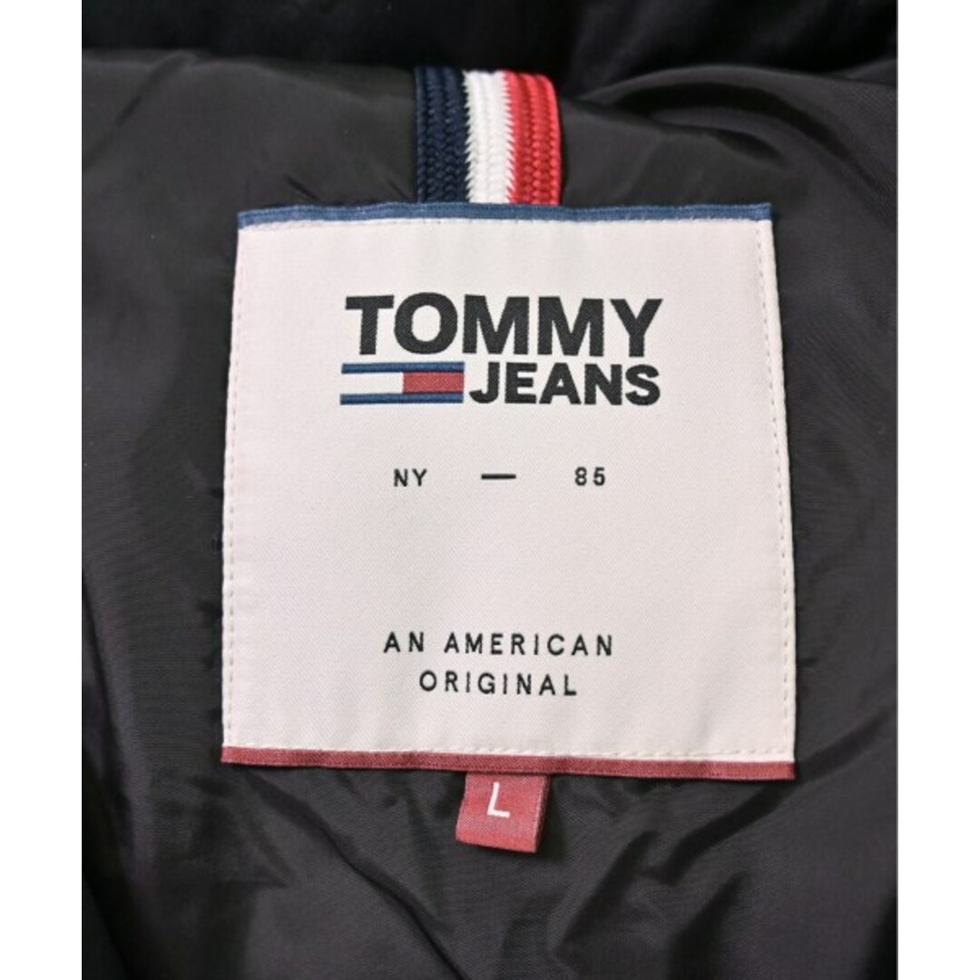 TOMMY JEANS(トミージーンズ)のTOMMY JEANS トミージーンズ ダウンジャケット/ダウンベスト L 黒 【古着】【中古】 レディースのジャケット/アウター(ダウンジャケット)の商品写真