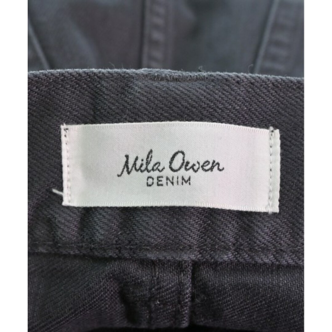 Mila Owen(ミラオーウェン)のMila Owen ミラオーウェン デニムパンツ 1(M位) 黒 【古着】【中古】 レディースのパンツ(デニム/ジーンズ)の商品写真