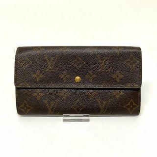 ルイヴィトン(LOUIS VUITTON)のLOUIS VUITTON(ルイヴィトン) 長財布 モノグラム ポシェット・ポルト モネ クレディ M61725 ■外側　⇒　モノグラム・キャンバス■内側　⇒　クロスグレインレザー(財布)