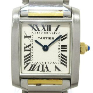 カルティエ(Cartier)のCartier(カルティエ) 腕時計 タンクフランセーズSM W51007Q4 レディース SS×K18YG アイボリー(腕時計)