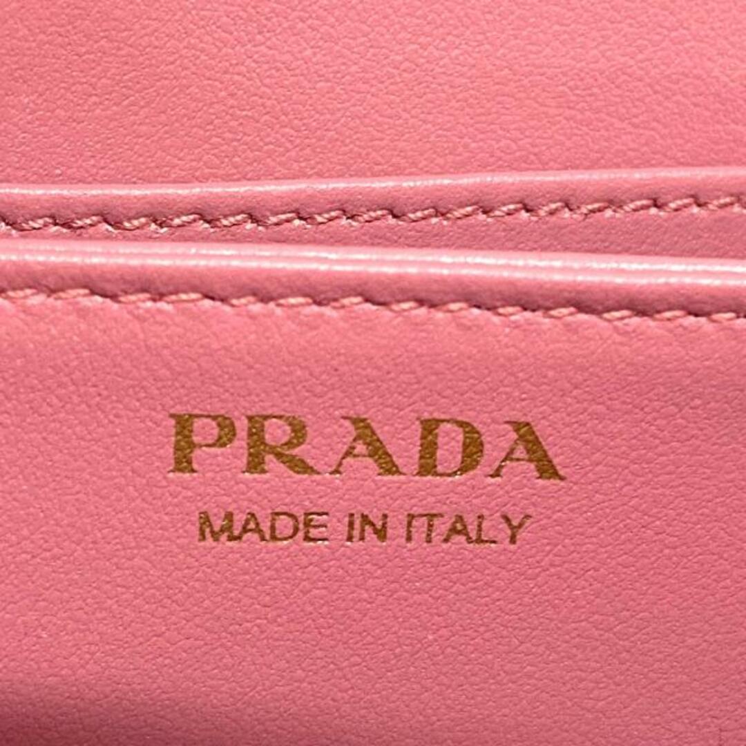 PRADA(プラダ)のPRADA(プラダ) コインケース美品  - 1MM268 ピンク ラウンドファスナー レザー レディースのファッション小物(コインケース)の商品写真