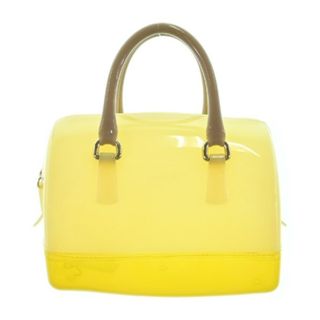 FURLA フルラ ボストンバッグ - 黄xベージュxクリア 【古着】【中古】