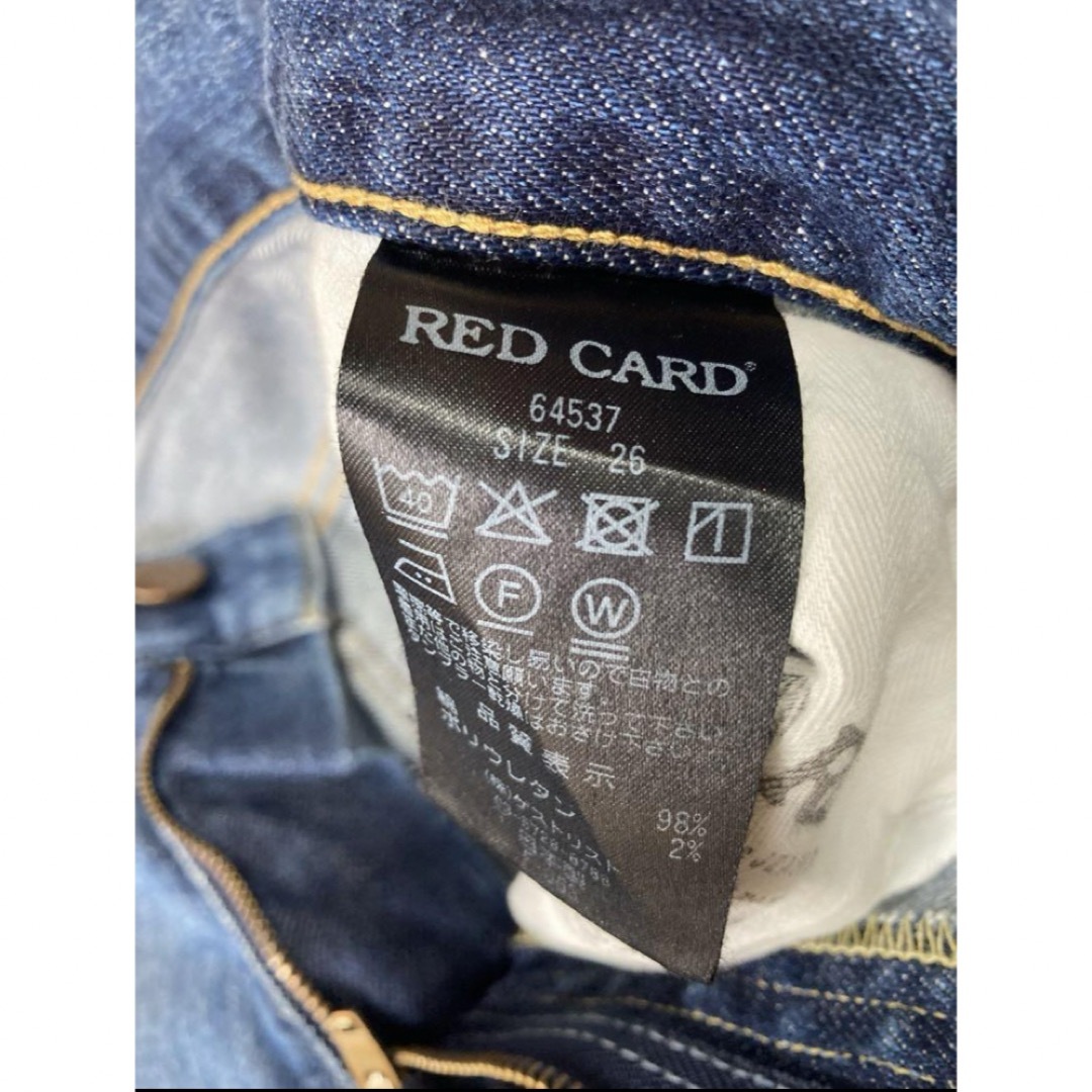 RED CARD(レッドカード)のレッドカード　デニム　26 レディースのパンツ(デニム/ジーンズ)の商品写真