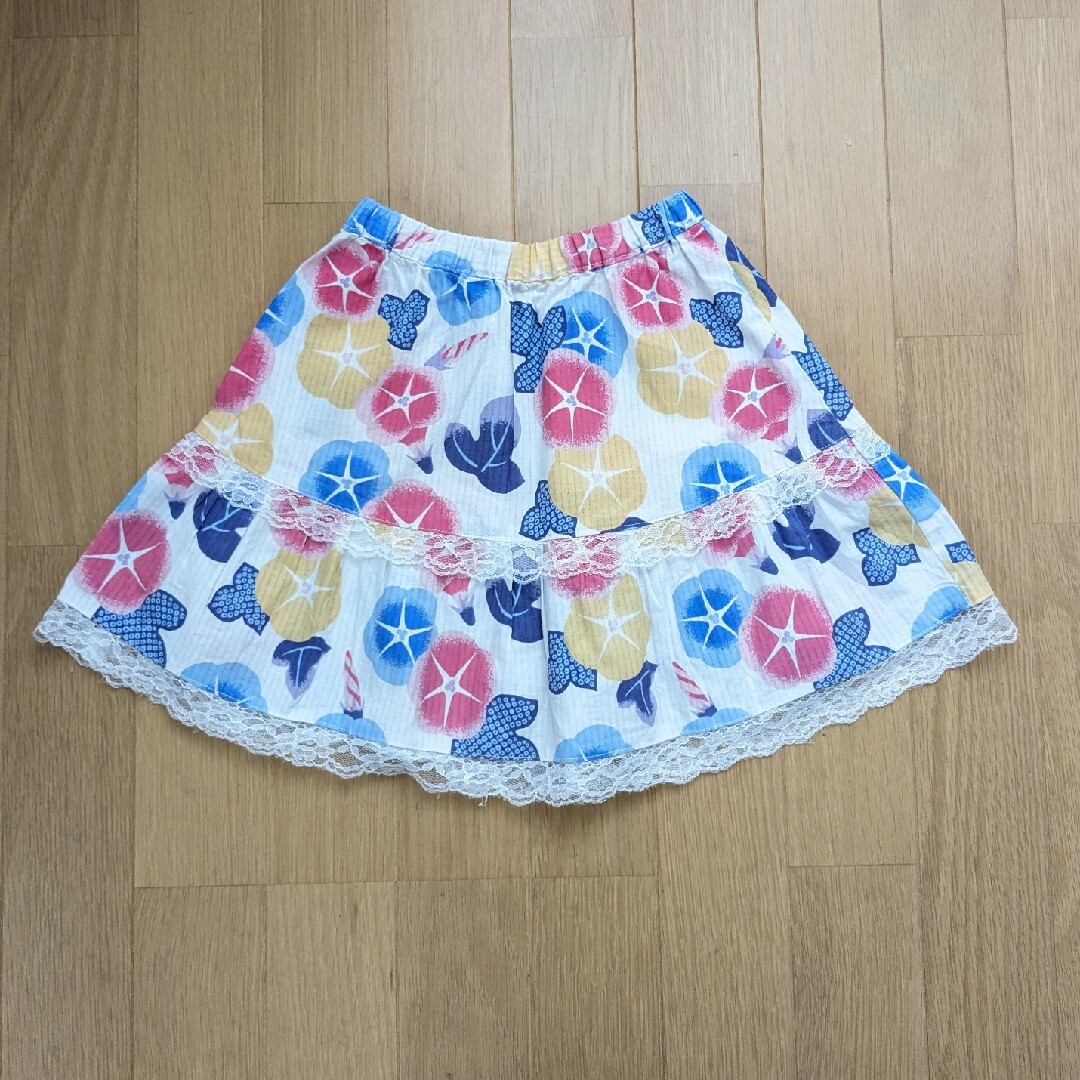 浴衣ドレス　甚平　女の子　120 キッズ/ベビー/マタニティのキッズ服女の子用(90cm~)(甚平/浴衣)の商品写真