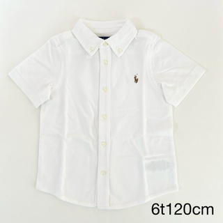 ラルフローレン(Ralph Lauren)の6t120cm 半袖シャツ　白　オックスフォード　ラルフローレン(Tシャツ/カットソー)