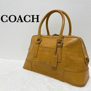 コーチ(COACH)のレア✨COACH コーチハンドバッグトートバッグ イエローキャメル黄茶(トートバッグ)