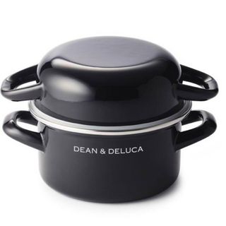 ディーンアンドデルーカ(DEAN & DELUCA)のDELUCA＆DELUCA　両手鍋　S　黒　オシャレ(鍋/フライパン)