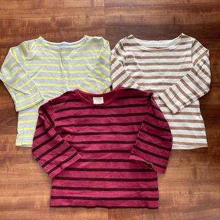 ザラキッズ(ZARA KIDS)のロンT 長袖　ボーダー　100 三点セット　ZARA ユニクロ　西松屋(Tシャツ/カットソー)