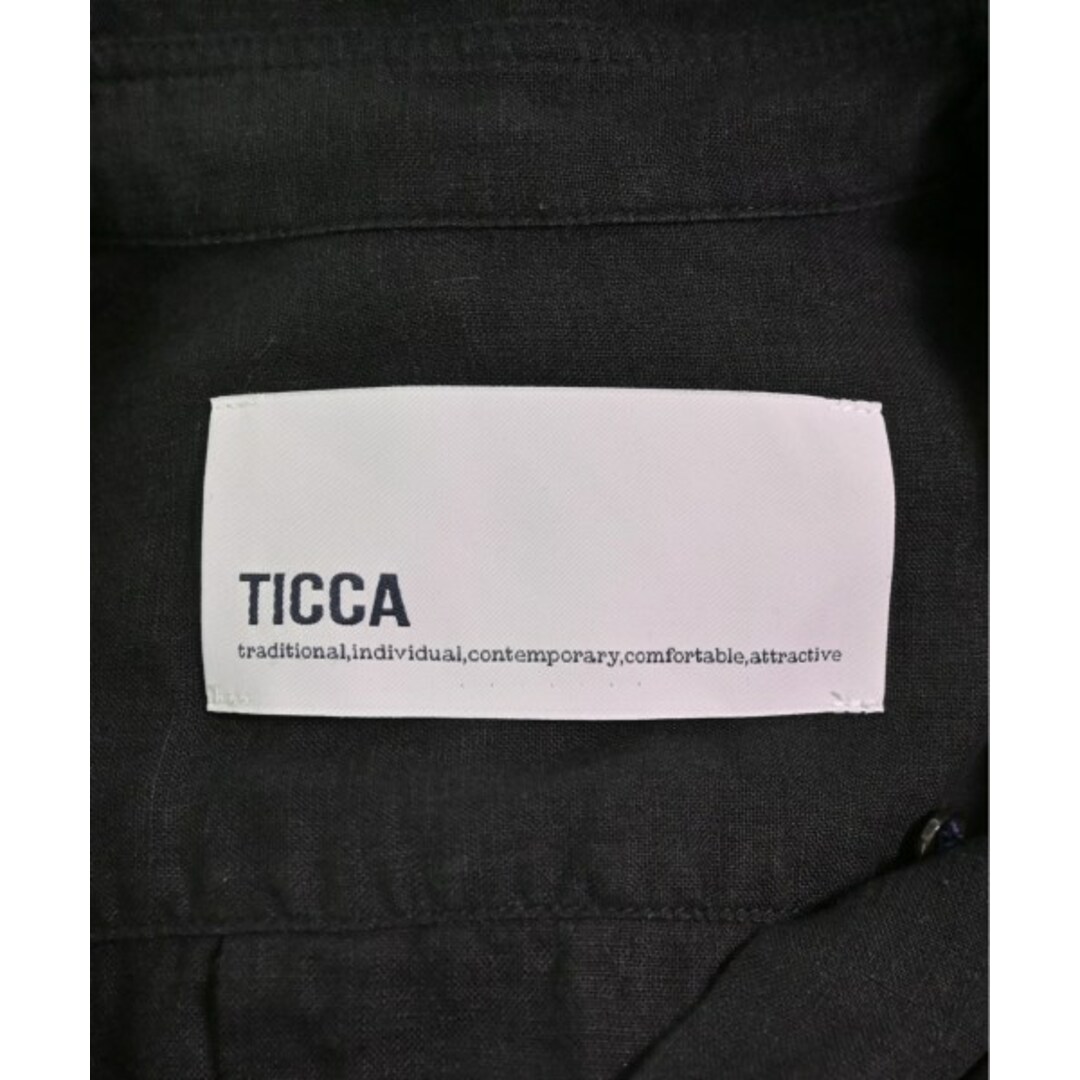 TICCA(ティッカ)のTICCA ティッカ カジュアルシャツ F 黒 【古着】【中古】 レディースのトップス(シャツ/ブラウス(長袖/七分))の商品写真