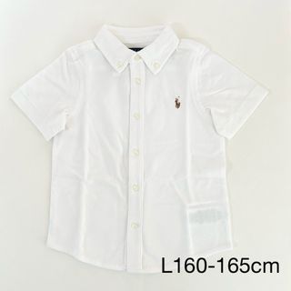 ラルフローレン(Ralph Lauren)のキッズL160-165cm 半袖シャツ　白　オックスフォード　ラルフローレン(Tシャツ/カットソー)