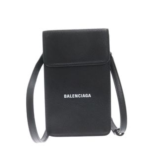 バレンシアガ(Balenciaga)のBALENCIAGA バレンシアガ CASH フォンケース レザー ショルダーバッグ ブラック 640536(ショルダーバッグ)