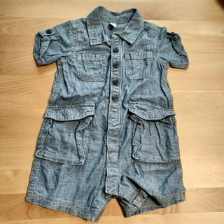 ベビーギャップ(babyGAP)の80cm babygap 男の子 ロンパース 夏服(ロンパース)