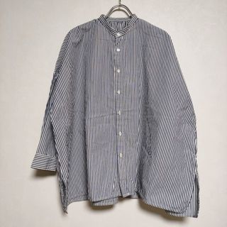 SETTO FARMS SHIRT ファームスシャツ ストライプ F コットン ブラウス シャツ ホワイト ブルー レディース セット【中古】4-0411M∞(シャツ/ブラウス(長袖/七分))