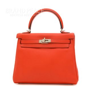 エルメス(Hermes)のエルメス ケリー25 内縫い スイフト ヴァーミリオン シルバー金具 A刻印(ハンドバッグ)