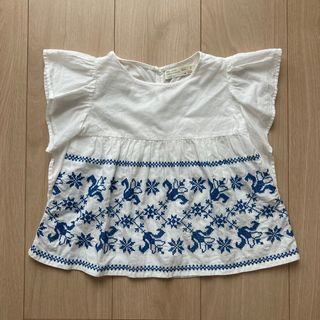 ZARA KIDS - ZARA kids ザラベビー 女の子　刺繍入りトップス　ブラウス