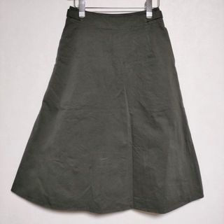 マーガレットハウエル(MARGARET HOWELL)のMARGARET HOWELL 578-3132005 COTTON TWILL チノ 台形 スカート 2022 カーキ系 レディース マーガレットハウエル【中古】4-0411M∞(その他)