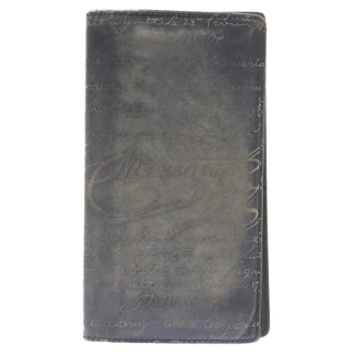 ベルルッティ(Berluti)のBerluti ベルルッティ カリグラフィ エベネ レザー 二つ折り財布 ブラック(折り財布)