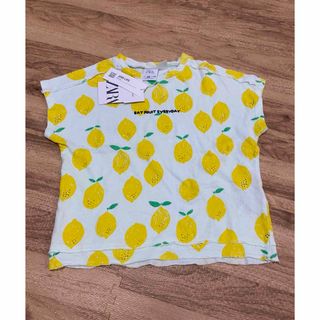 ザラキッズ(ZARA KIDS)のZARAベビー　Tシャツ　レモン　110　(Tシャツ/カットソー)