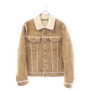 サンローラン(Saint Laurent)のSAINT LAURENT PARIS サンローランパリ 20AW Shearling Jacket シアリング ムートン ボアジャケット ブラウン 585035(フライトジャケット)