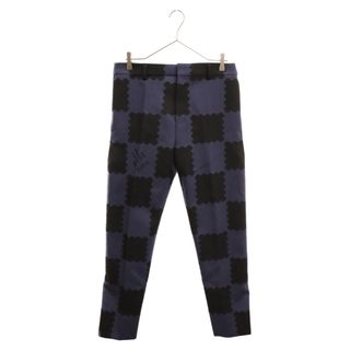 ルイヴィトン(LOUIS VUITTON)のLOUIS VUITTON ルイヴィトン 22SS×NIGO Damier Suit Pants×ニゴ ダミエ柄 スラックスパンツ RM221M HMP01W ネイビー(その他)