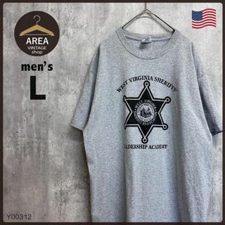 Tシャツ半袖メンズ古着LアメリカPORT&COMPANYポートアンドカンパニー(Tシャツ/カットソー(半袖/袖なし))