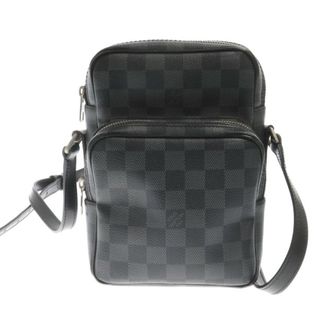 ルイヴィトン(LOUIS VUITTON)のLOUIS VUITTON ルイヴィトン ダミエ グラフィット レム レザーショルダーバッグ N41446 ブラック(ショルダーバッグ)