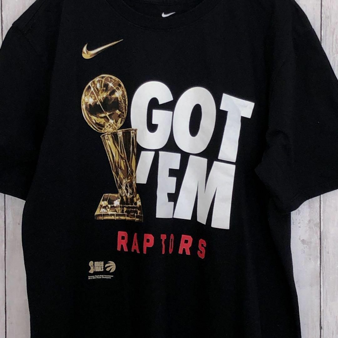 NIKE(ナイキ)のナイキNike　黒ブラック　半袖Ｔシャツ　サイズＭ　メンズ　古着 メンズのトップス(Tシャツ/カットソー(半袖/袖なし))の商品写真