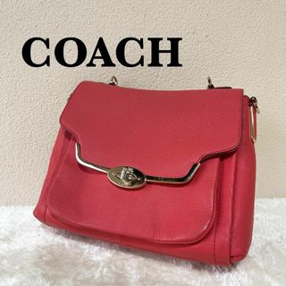 美品✨COACH コーチハンドバッグトートバッグレッド赤(トートバッグ)