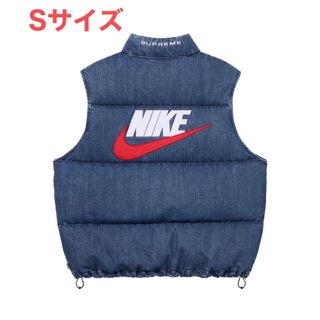 シュプリーム(Supreme)のsupreme Nike Denim Puffer Vest indigo S(その他)