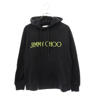 ジミーチュウ(JIMMY CHOO)のJIMMY CHOO ジミーチュウ ロゴプリント プルオーバースウェットパーカー ブラック J000135309(パーカー)