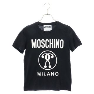 モスキーノ(MOSCHINO)のMOSCHINO モスキーノ フロントロゴコットン半袖Tシャツ カットソー ブラック レディース KK7228213(Tシャツ/カットソー(半袖/袖なし))