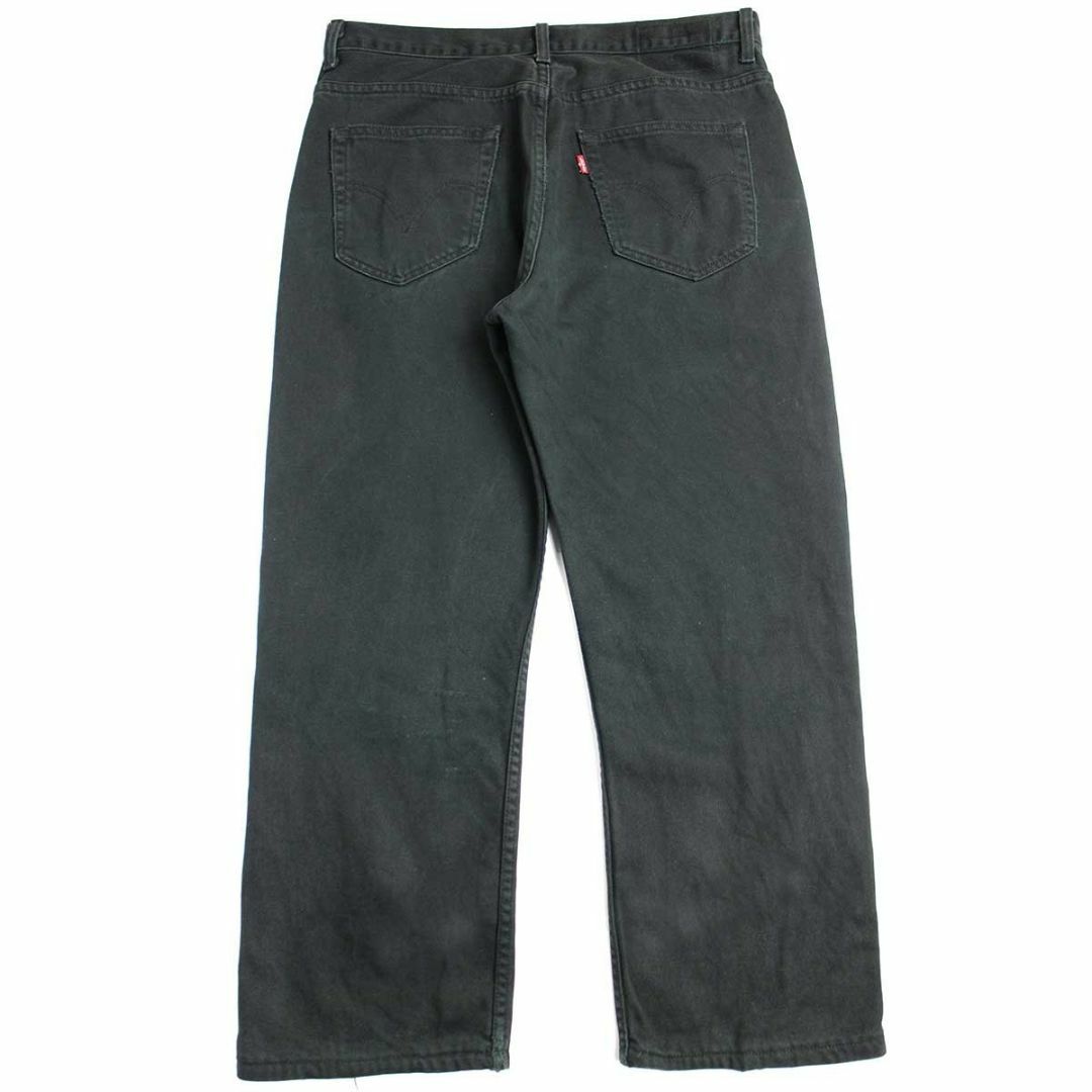 Levi's(リーバイス)のLevi'sリーバイス ブラック デニムパンツ w35★SDP2528 ユーロ オールド ジーンズ ストレート ダメージ クラッシュ ボロ 505 メンズのパンツ(デニム/ジーンズ)の商品写真