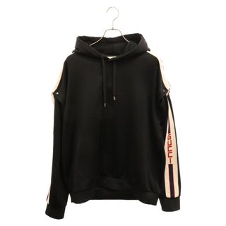 グッチ(Gucci)のGUCCI グッチ 18SS テクニカルジャージートラックパーカー ブラック 475354 X5U11(パーカー)